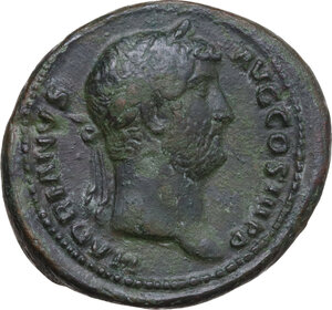 obverse: Hadrian (117-138).. AE As, Rome mint, 130-138 AD