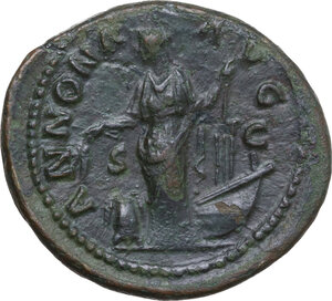 reverse: Hadrian (117-138).. AE As, Rome mint, 130-138 AD