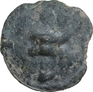reverse: Northern Apulia, Luceria.  Light series.. AE Biunx, c. 220 BC