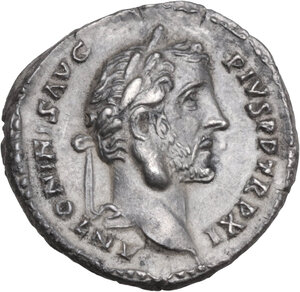 obverse: Antoninus Pius (138-161)..  AR Denarius, Roma mint , 147-148 AD