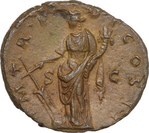 reverse: Antoninus Pius (138-161). AE As, Rome mint, 139 AD