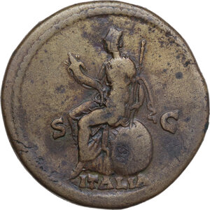 reverse: Antoninus Pius (138-161). AE Sestertius, Rome mint, 143-144 AD