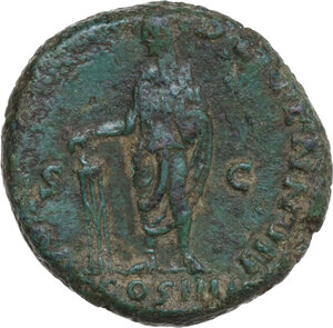 reverse: Antoninus Pius (138-161).. AE As, 158-159 AD