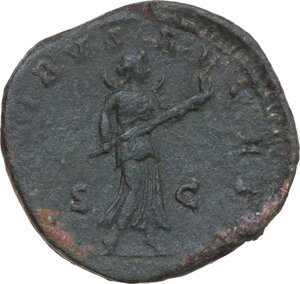 reverse: Diva Faustina II (died 176 AD).. AE Sestertius. Rome, 175-180