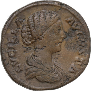 obverse: Lucilla, wife of Lucius Verus (died 183 AD).. AE Sestertius, 164-169