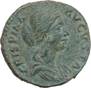 obverse: Crispina, wife of Commodus (died 183 AD).. AE As. Rome mint