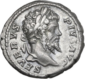 obverse: Septimius Severus (193-211).. AR Denarius, Rome mint, 202-210