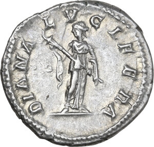 reverse: Julia Domna (died 217 AD).. AR Denarius, Rome mint, struck under Caracalla, AD 211-215