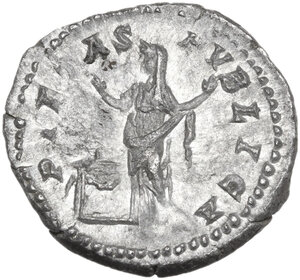 reverse: Julia Domna (died 217 AD).. AR Denarius. Struck under Septimius Severus, 196-211 AD