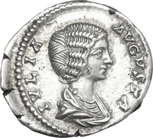 obverse: Julia Domna (died 217 AD).. AR Denarius. Struck under Septimius Severus, 200-207