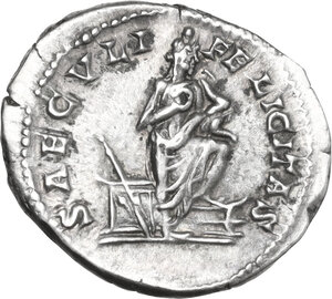 reverse: Julia Domna (died 217 AD).. AR Denarius. Struck under Septimius Severus, 200-207