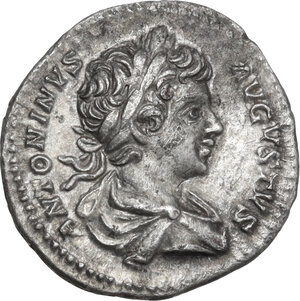 obverse: Caracalla (198-217). AR Denarius. Rome mint, 199-201 AD