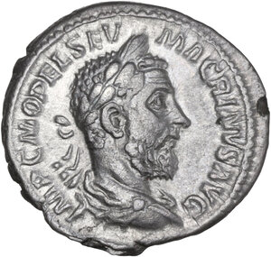 obverse: Macrinus (217-218).. AR Denarius, Rome mint