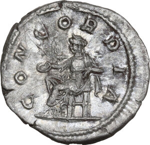 reverse: Julia Paula, first wife of Elagabalus (218-222).. AR Denarius, Rome mint, 219-220 AD