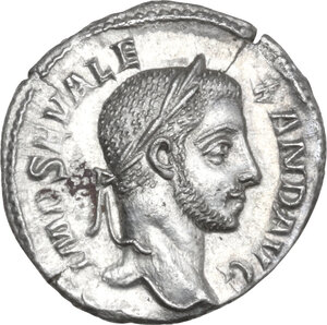 obverse: Severus Alexander (222-235 AD).. AR Denarius, 228 AD