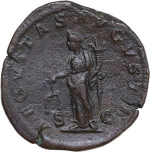 reverse: Severus Alexander (222-235 AD).. AE Sestertius. Rome mint, 226 AD