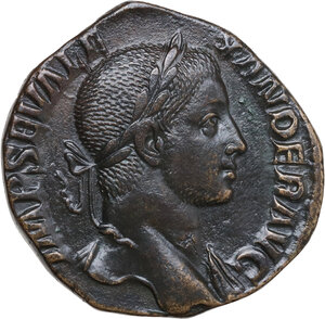 obverse: Severus Alexander (222-235).. AE Sestertius. Roma mint