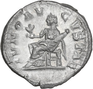 reverse: Julia Mamaea, mother of Severus Alexander (died 235 AD).. AR Denarius, Rome mint