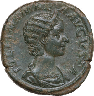 obverse: Julia Mamaea, mother of Severus Alexander (died 235 AD).. AE Sestertius. Struck under Severus Alexander, 231 AD