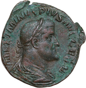 obverse: Maximinus I (235-238).. AE Sestertius. Rome mint, 236-238 AD