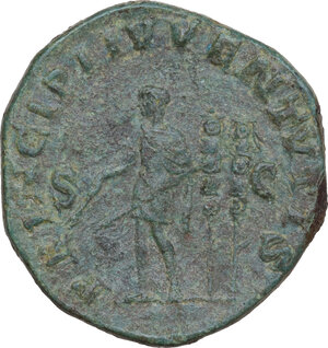 reverse: Maximus as Caesar (235-238).. AE Sestertius, Rome mint, 236-238 AD