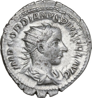 obverse: Gordian III (238-244).. AR Antoninianus, Rome mint, 241-243 AD