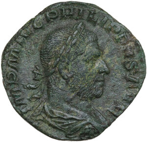 obverse: Philip I (244-249).. AE Sestertius, 247 AD