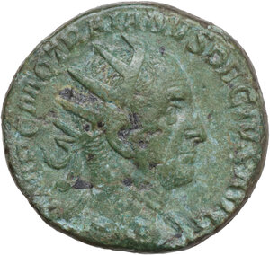 obverse: Trajan Decius (249-251).. AE Dupondius, 249-251 AD