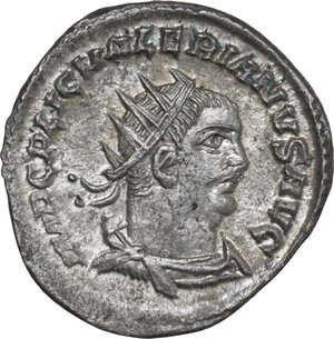 obverse: Valerian I (253-260).. AR Antoninianus, Antioch mint, 253 AD