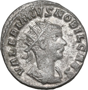obverse: Valerian II as Caesar (253-255).. AR Antoninianus, Samosata mint, 254-255