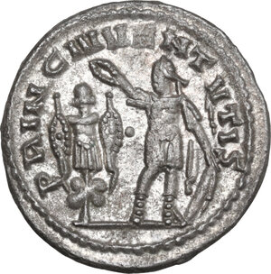reverse: Valerian II as Caesar (253-255).. AR Antoninianus, Samosata mint, 254-255