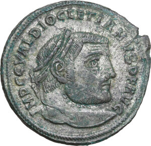 obverse: Diocletian (284-305).. AE Follis, Serdica mint, 305-306 AD