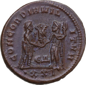 reverse: Maximian (286-310).. BI Antoninianus. Antioch mint, 293 AD