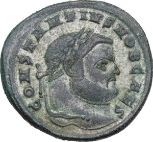 obverse: Constantius I as Caesar (293-305).. AE Follis, Aquileia mint