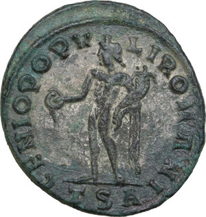 reverse: Constantius I as Caesar (293-305).. AE Follis, Thessalonica mint