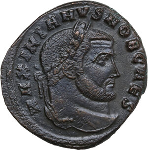 obverse: Galerius as Caesar (293-305).. AE Follis, Roma mint