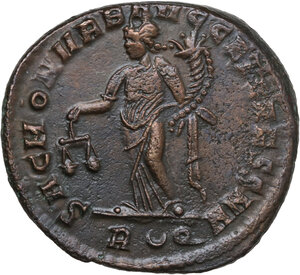 reverse: Galerius as Caesar (293-305).. AE Follis, Roma mint