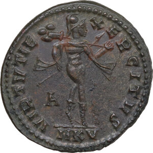 reverse: Galerius (305-311).. AE Follis, Cyzicus mint, 308-309 AD