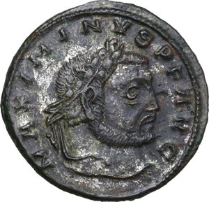 obverse: Maximinus II Daia (309-313).. AE Follis, Thessalonica mint, 312 AD