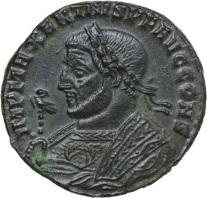 obverse: Maxentius (306-312).. AE Follis, Ticinum mint