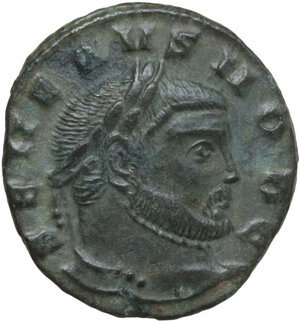 obverse: Severus II as Caesar (305-306).. AE Quarter follis, 305-306 AD. Siscia mint