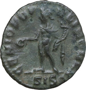 reverse: Severus II as Caesar (305-306).. AE Quarter follis, 305-306 AD. Siscia mint