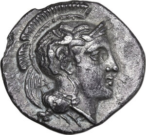 obverse: Northern Lucania, Velia. AR Nomos, c. 340-334 BC. Theta group