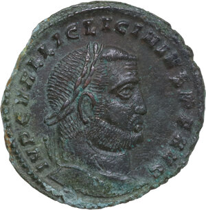 obverse: Licinius I (308-324).. AE Follis, Heraclea mint, 308-309