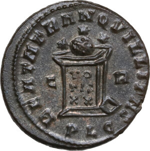 reverse: Constantine I (307-337).. AE Follis, Lugdunum mint, 321 AD