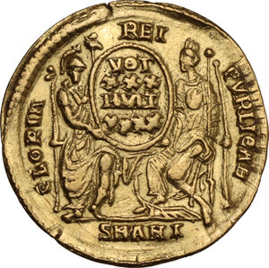 reverse: Constantius II (337-361).. AV Solidus, 355-361 AD. Antioch mint