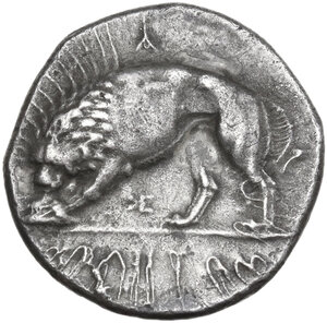 reverse: Northern Lucania, Velia. AR Nomos. Kleudoros Group, c. 334-300 BC