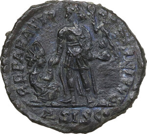 reverse: Valentinian II (375-392).. AE 24 mm, Siscia mint, 378-383 AD