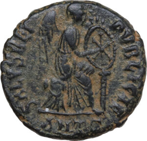 reverse: Aelia Eudoxia (Augusta 400-404 AD).. AE 16 mm. Antioch mint, 401-403 AD