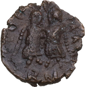reverse: Valentinian III (425-455).. AE 12 mm., Rome mint, 430-437